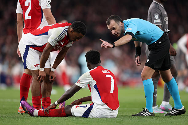 Injury updates on Saka, Calafiori and Jorginho
